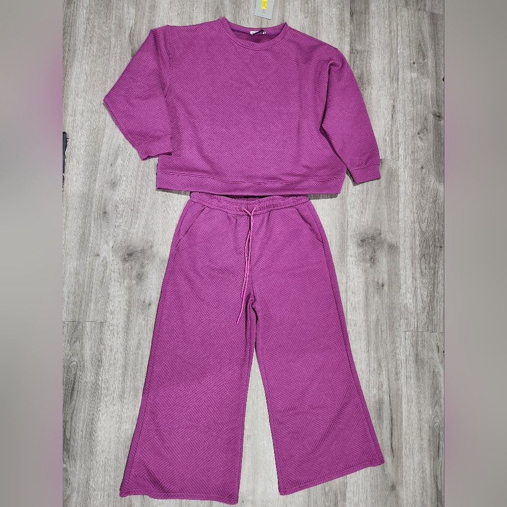 See And Be Seen Cozy Purple Lounge Set